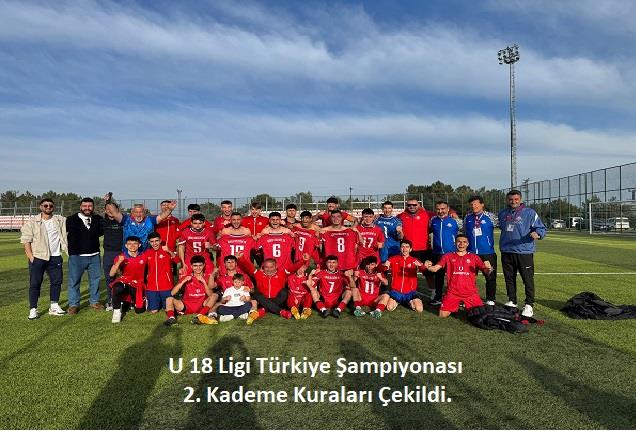U 18 Ligi Türkiye Şampiyonası 2. Kademe Kuraları Çekildi.