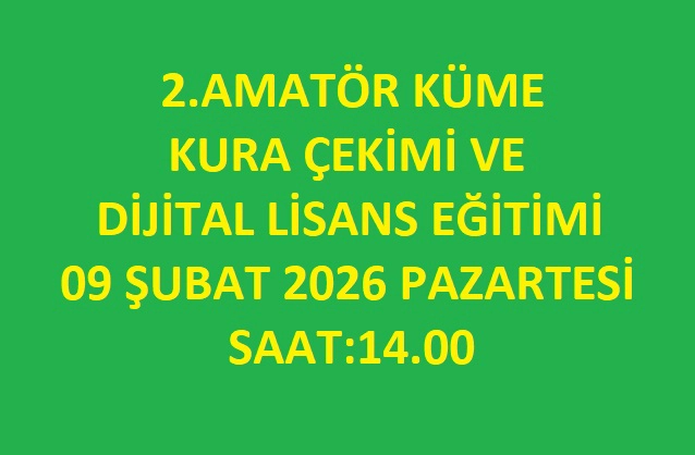 2.Amatör Küme Kuraları Çekiliyor