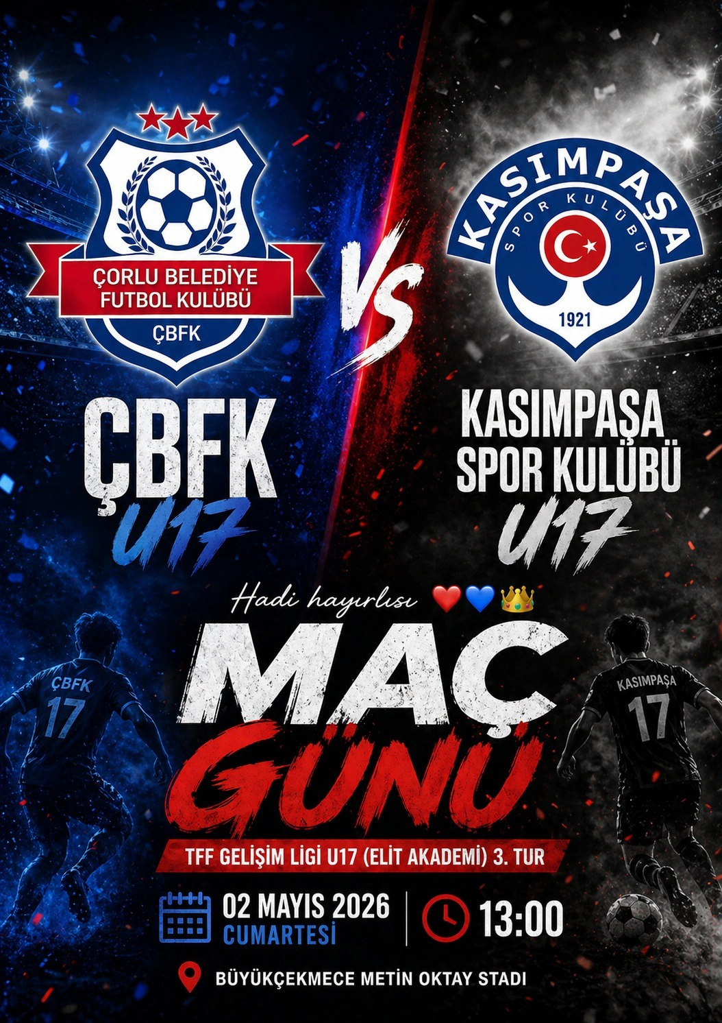 Çorlu Belediye Futbol Kulübümüz 3.Turda