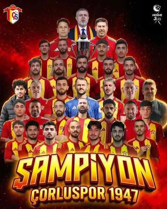 Çorlu Spor 1947 2.Lige Yükseldi