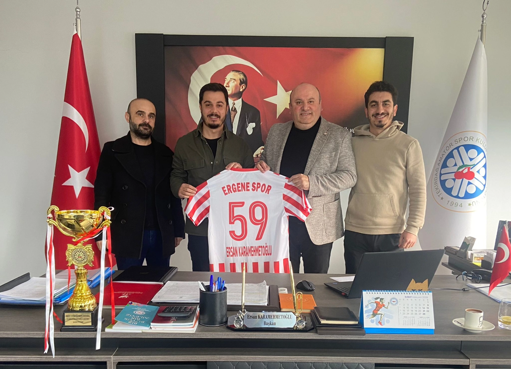 Ergene  spor Kulübünden Federasyonumuza Ziyaret